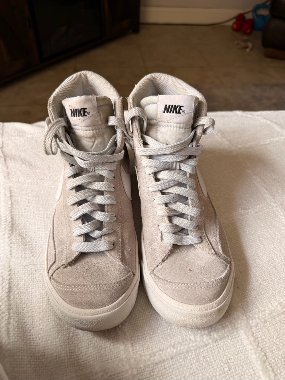 Nike Women's Mid-Top Sneakers in Light Taupe